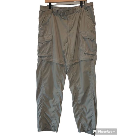Columbia Titanium Mens Large Cargo Convertible Outdoor Hiking Pants Packable - Picture 1 of 5
